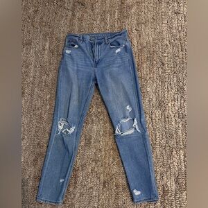 American eagle straight leg ripped jeans